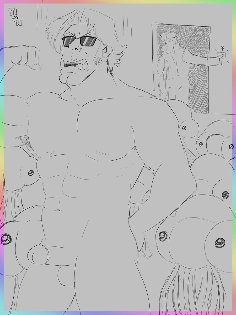 10 - Mirage
The bedroom was dark but alluring, it seems fans sneaked in. The clothes were removed, and the high pitched giggles ensued before feeling lots of tongues all over his body, the man wanted to enjoy the show, but his partner wanted him to shut up
#Tarma #MetalSlug #nsfw