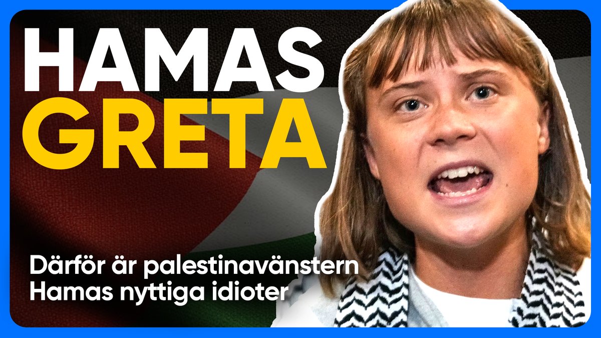 Greta Thunberg och palestinavänstern är Hamas nyttiga idioter: youtu.be/Qrrv6VExlRA