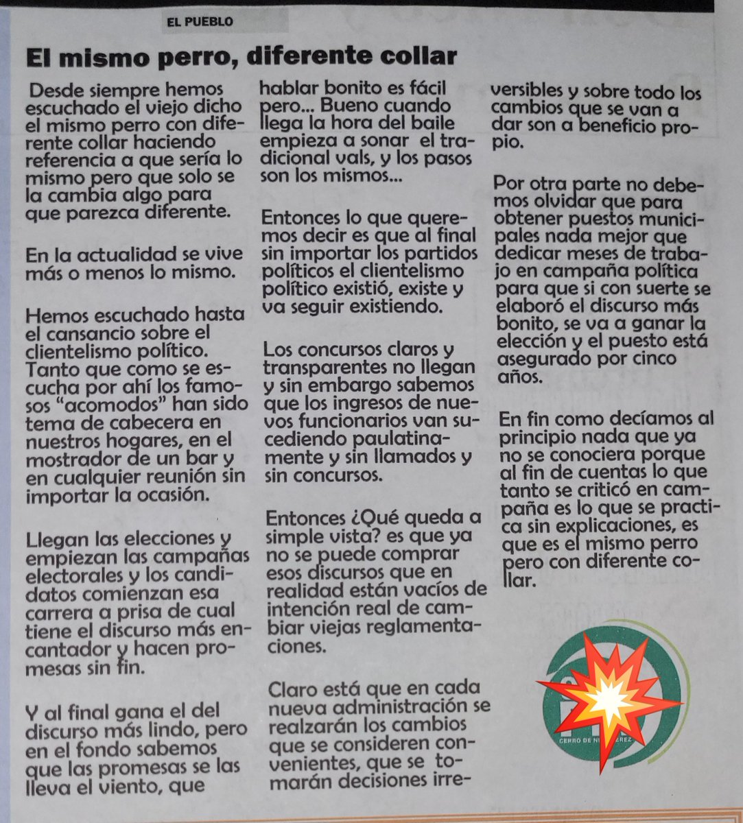 El mismo pero, diferente collar.