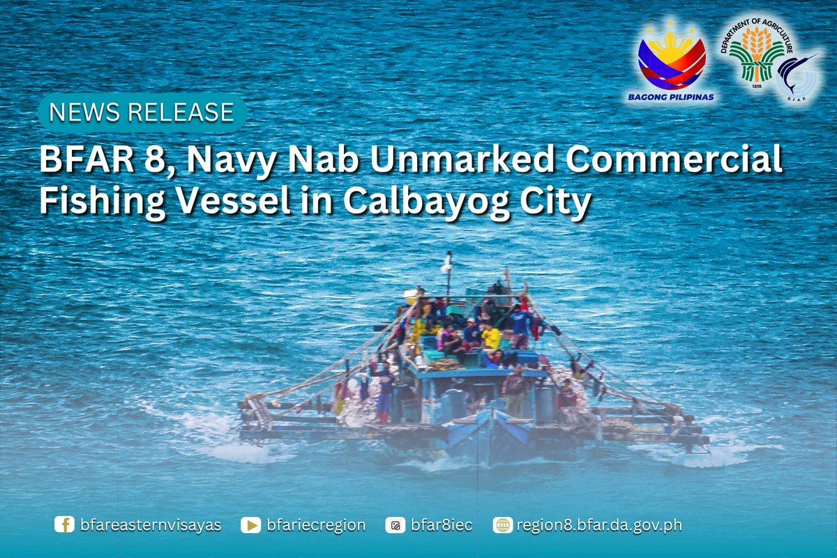 Philippine_Navy's tweet image. JOINT OPS | PH #Navy and BFAR Apprehend Unmarked Fishing Vessel with ₱650K worth of Fishing Gear and ₱9.5K Catch in Samar
👉🏽facebook.com/share/p/1BY5ra…
#ProtectingtheSeasSecuringOurFuture
#ModernandMultiCapablePHNavy
#OneAFPOnePhilippines
#StrongAFPStrongPhilippines