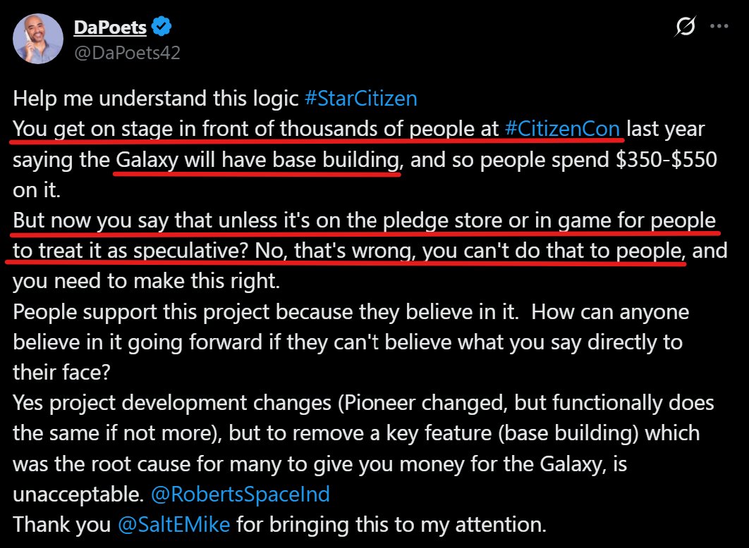 greasykhaleesii's tweet photo. CITIZEN CON LIES:
Almost time for the SHITCON!
NOTHING they show or say matters.
Unless it's coming next patch, ignore it.
Don't get hyped. Don't let them fool new backers.
#CitCon #CitizenCon #StarCitizen #PCGaming https://t.co/h2k2GMUb3j