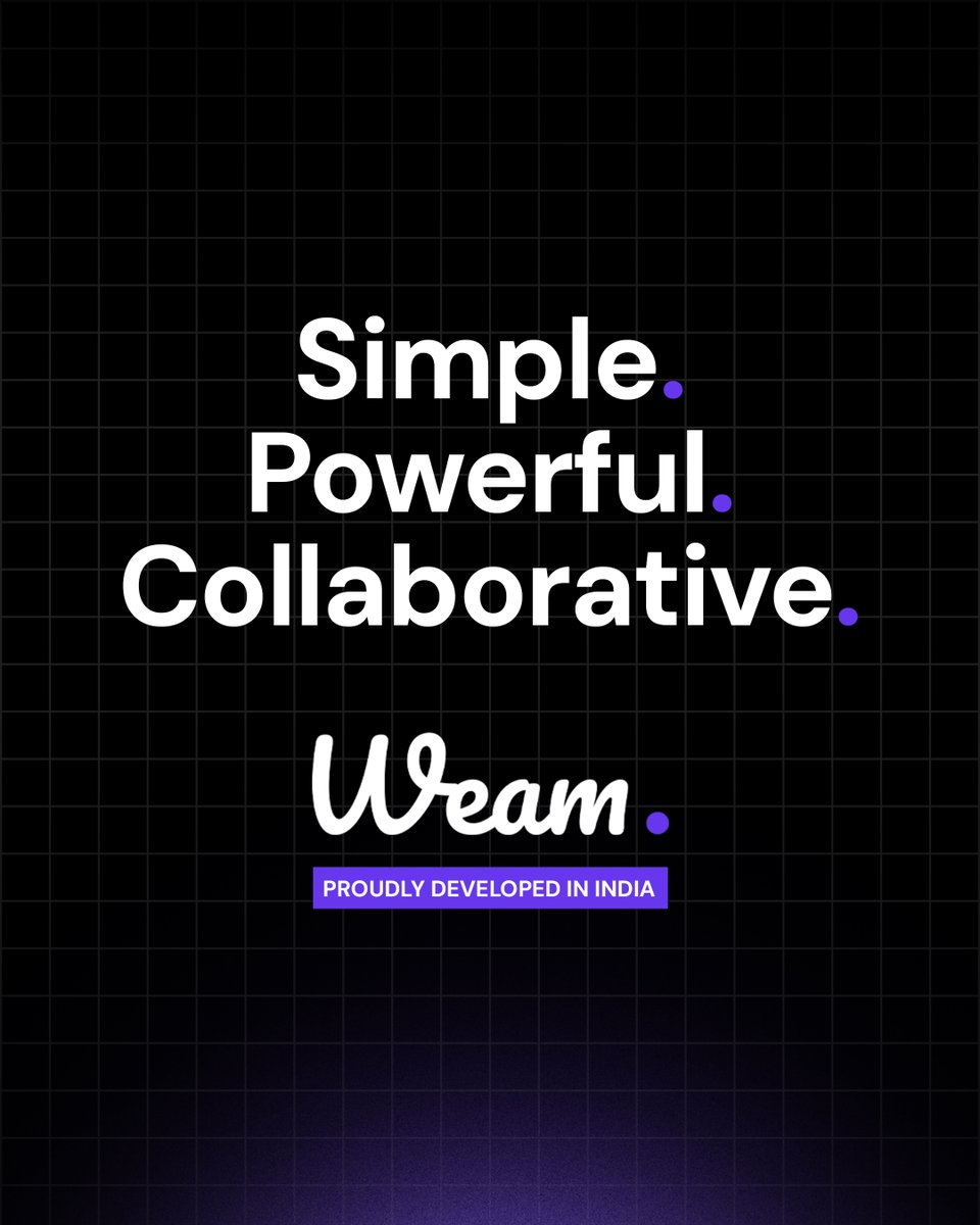 TheWeamAI's tweet image. Simple. Powerful. Collaborative.
That&apos;s Weam - open source AI adoption for teams of any scale.
Proudly developed in India 🇮🇳
Learn more: weam.ai

#developedinindia #madeinindia #opensourceai