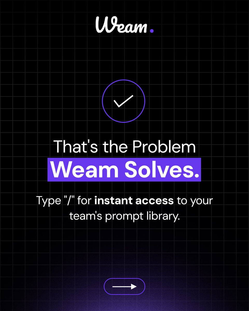 TheWeamAI's tweet image. Simple. Powerful. Collaborative.
That&apos;s Weam - open source AI adoption for teams of any scale.
Proudly developed in India 🇮🇳
Learn more: weam.ai

#developedinindia #madeinindia #opensourceai