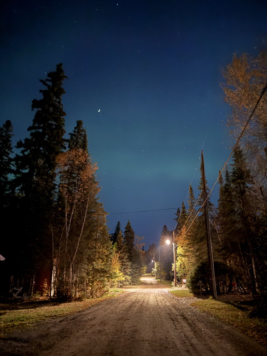 My view….stumble home from lake friends cabin