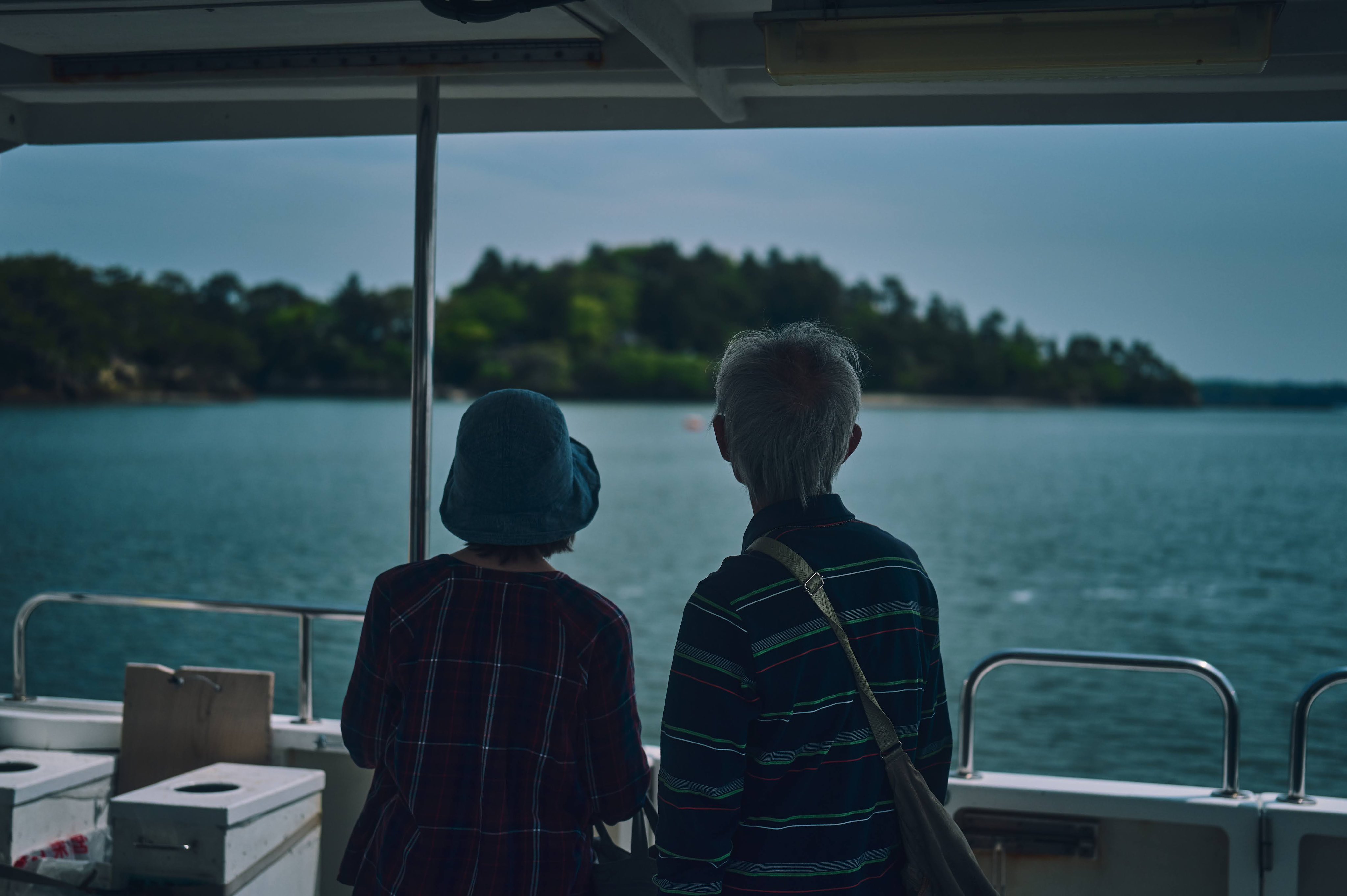 景色の写真 焼けた空と ポツンと富士山＆江ノ島 最高の組み合わせだったわ