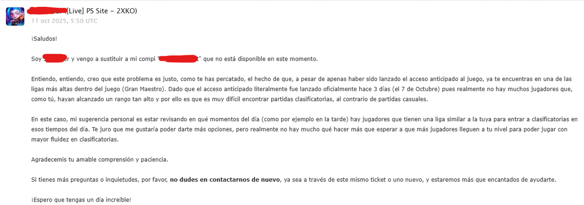 Imaginate No poder jugar rankeds porque no hay mas mexicanos en mi elo pero la gente de EEUU si puede jugar y seguir progresando no?... Al final cada vez que puedo jugar contra quien juego son justamente los jugadores de alla... Una vez más Riot es R A C I S T A <a href="/Play2XKO/">2XKO</a> #2XKO