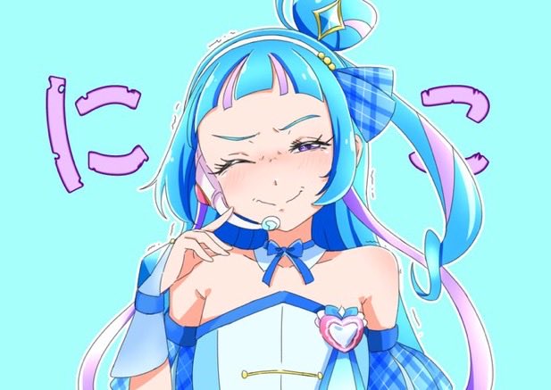 hakuino_hakase's tweet image. 死ぬほどウインクが苦手な世界線のキュアウインク（再掲）
 #ウインクの日