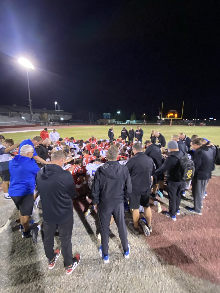 Varsity Football Final:

Ripon Christian defeats Ripon 35-21 and improves to 6-1 overall at 2-1 in the TVL! The Knights return home next week when they host Escalon.
