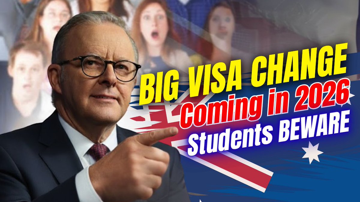 Australia 2026 Student Visa Shocker: What They’re Not Telling You! Australia Immigration News 2025
youtu.be/5EVK1XffY64