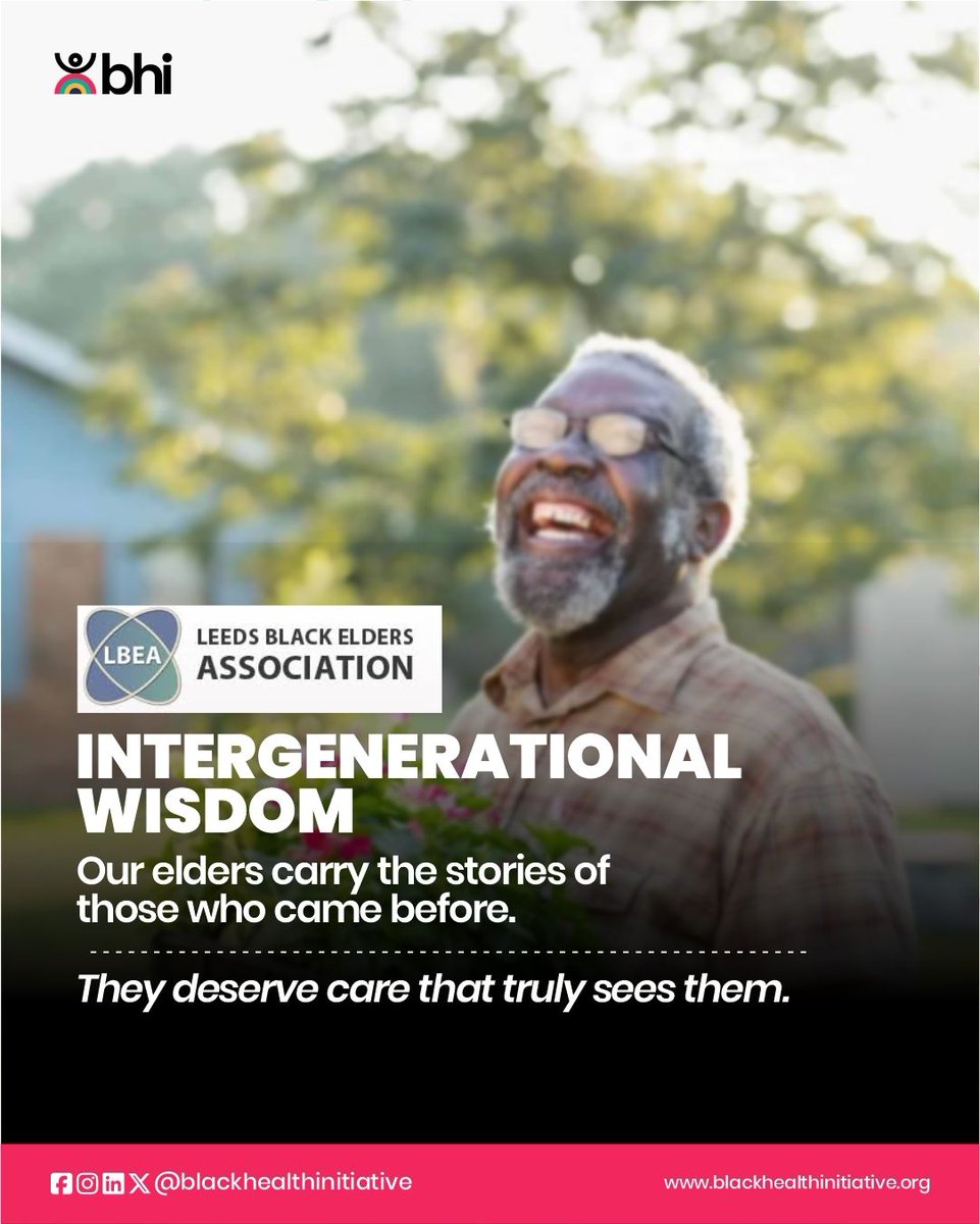 Celebrating @leedsblackelders! The Leeds Black Elders Association provides vital support for elderly people, especially from minority ethnic backgrounds, with services tailored to their unique needs and experiences.
 
Visit lbea.co.uk  or  blackhealthinitiative.org