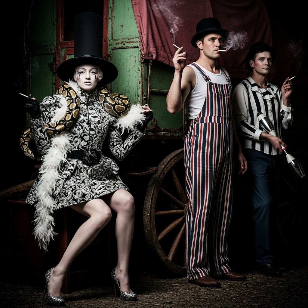 syntaxaegis's tweet image. She asked for backup dancers, but the snake had other choreographic ideas. Stripes just watched and smoked.
#hautecouture #surrealism #art #couture #fashionphotography
