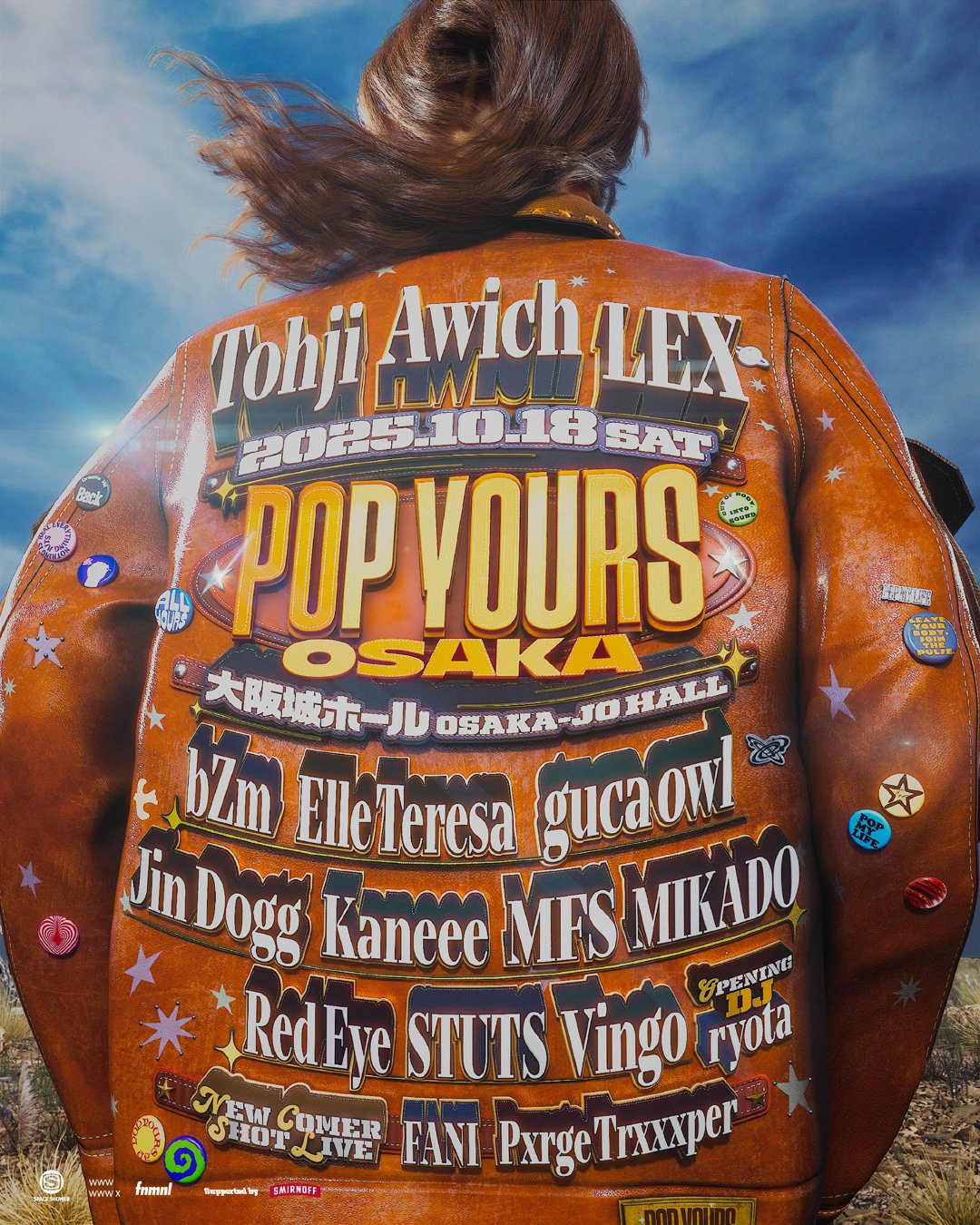 POP YOURS 音楽イベントポスター POP YOURS 音楽イベントポスター POP YOURS』追加発表でCYBER