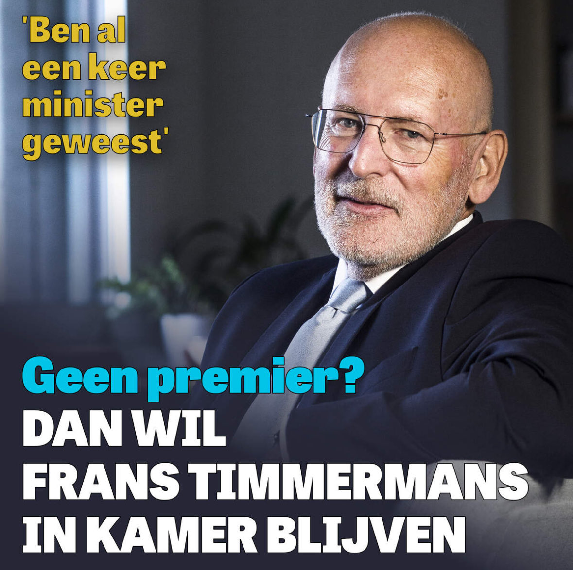 Geen premier? Dan gaat Frans Timmermans de Tweede Kamer in zegt hij in zijn verkiezingsinterview met De Telegraaf, een gesprek dat ook gaat over zijn populariteitscijfers, zijn Israëlkoers, en asiel. 
telegraaf.nl/politiek/geen-…