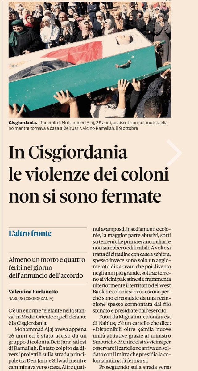"La religione non può essere una ragione per rubare". Il mio reportage sulla violenza dei coloni in Cisgiordania. Sole 24 Ore