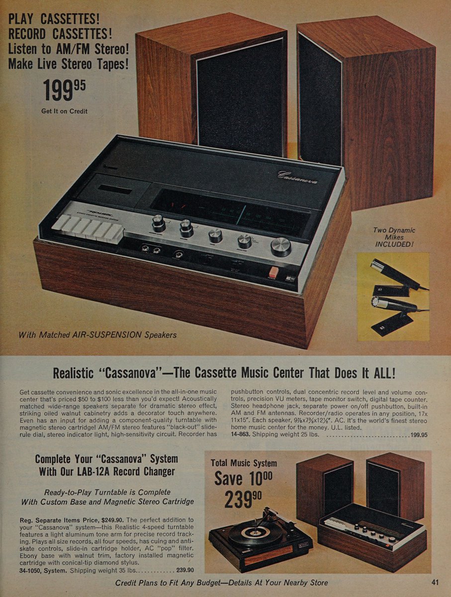 VintageMags's tweet image. Radio Shack Equipment Catalog 1972.

#audiovisual #vintage
