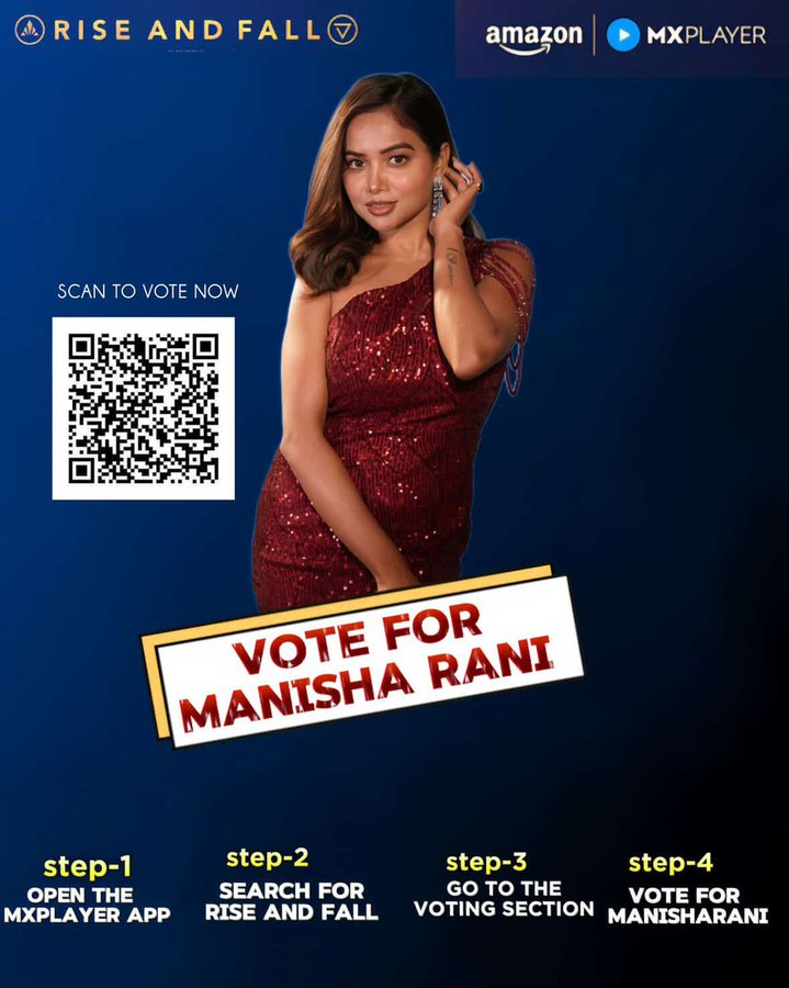 Rohithitmanstar's tweet photo. Guys show the power of #ManishaSquad in voting..💪

Itna voting hona chahiye ki Rani ke aas pass bhi voting me koi na ho..🔥

Isko itna retweet karo ki sab tak pahuch jaye..🙏

#ManishaRani  #RiseAndFall #RiseAndFallFTManishaRani https://t.co/C0WgHvdoVv