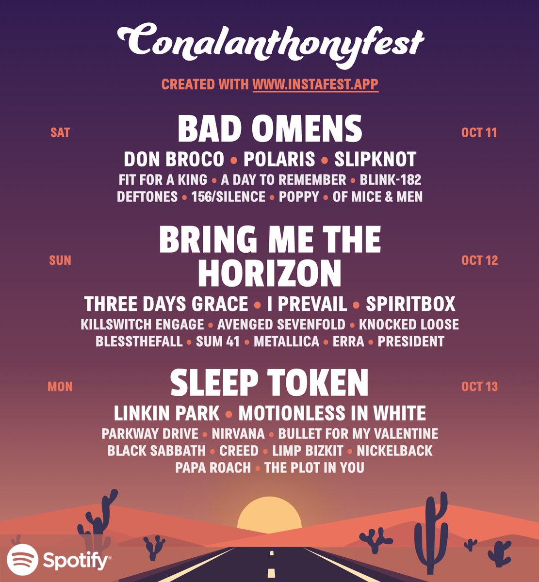 would you come to my festival yes or no