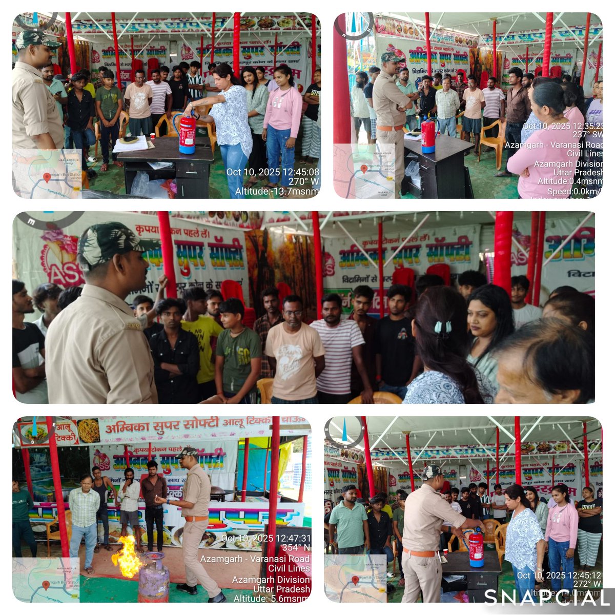 CfofsAz's tweet image. अपर पुलिस महानिदेशक, अग्निशमन एवं आपात सेवा उ.प्र. लखनऊ के आदेशानुसार दीपावली पर्व पर फिनलैंड प्रदर्शनी में अग्निसुरक्षा निरीक्षण कर आमजन को आग से बचाव व प्राथमिक अग्निशमन उपायों के प्रति जागरूक किया गया।
#FireSafety #UPFireService #Azamgarh 🔥