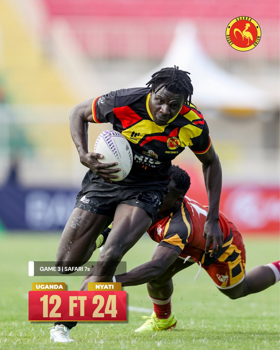 Uganda_Sevens's tweet image. We fall short in our first Game in the 2025 #Safari7s against Nyati.

We are coming back Stronger💪

#SupportRugbyCranes7s