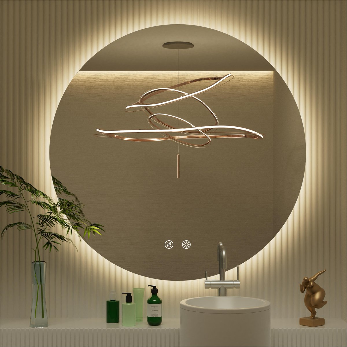 JSneijder2024's tweet image. Glow Up Your Mornings! 🛁
⭕ Minimalist round design with stunning edge-to-edge lighting.
🎨 Switch light colors
🔊 Seamless dimming from 10–100% with no harsh jumps.
🌫️ Defogger keeps your mirror clear without hassle!
Style and function in one! 💖✨
🛒amazon.com/dp/B0C9BPY6QF