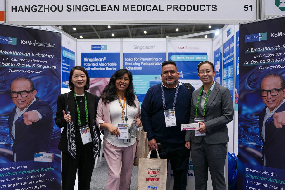 singclean's tweet image. Singclean Medical debuts at FIGO 2025 in Cape Town, showcasing innovative adhesion prevention and biomaterial solutions with KSM to advance women’s health worldwide. #FIGO2025 #SingcleanMedical