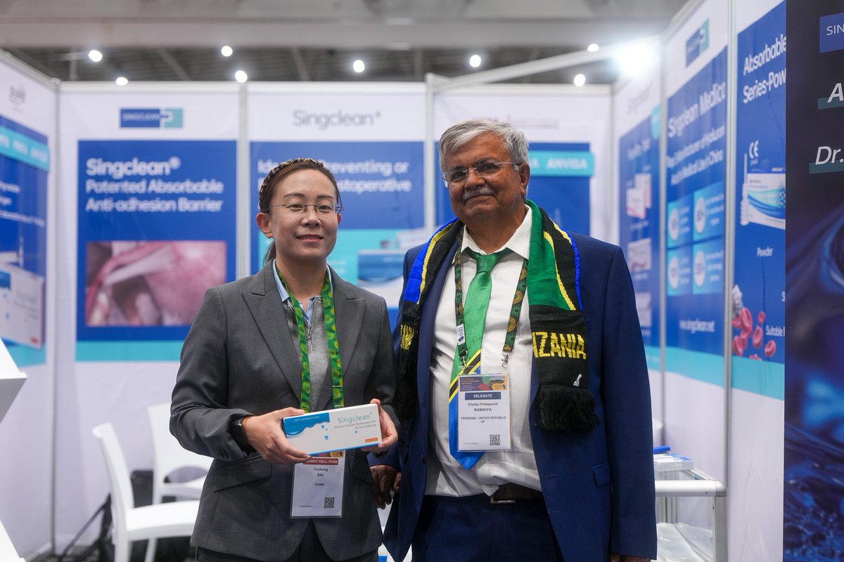 singclean's tweet image. Singclean Medical debuts at FIGO 2025 in Cape Town, showcasing innovative adhesion prevention and biomaterial solutions with KSM to advance women’s health worldwide. #FIGO2025 #SingcleanMedical