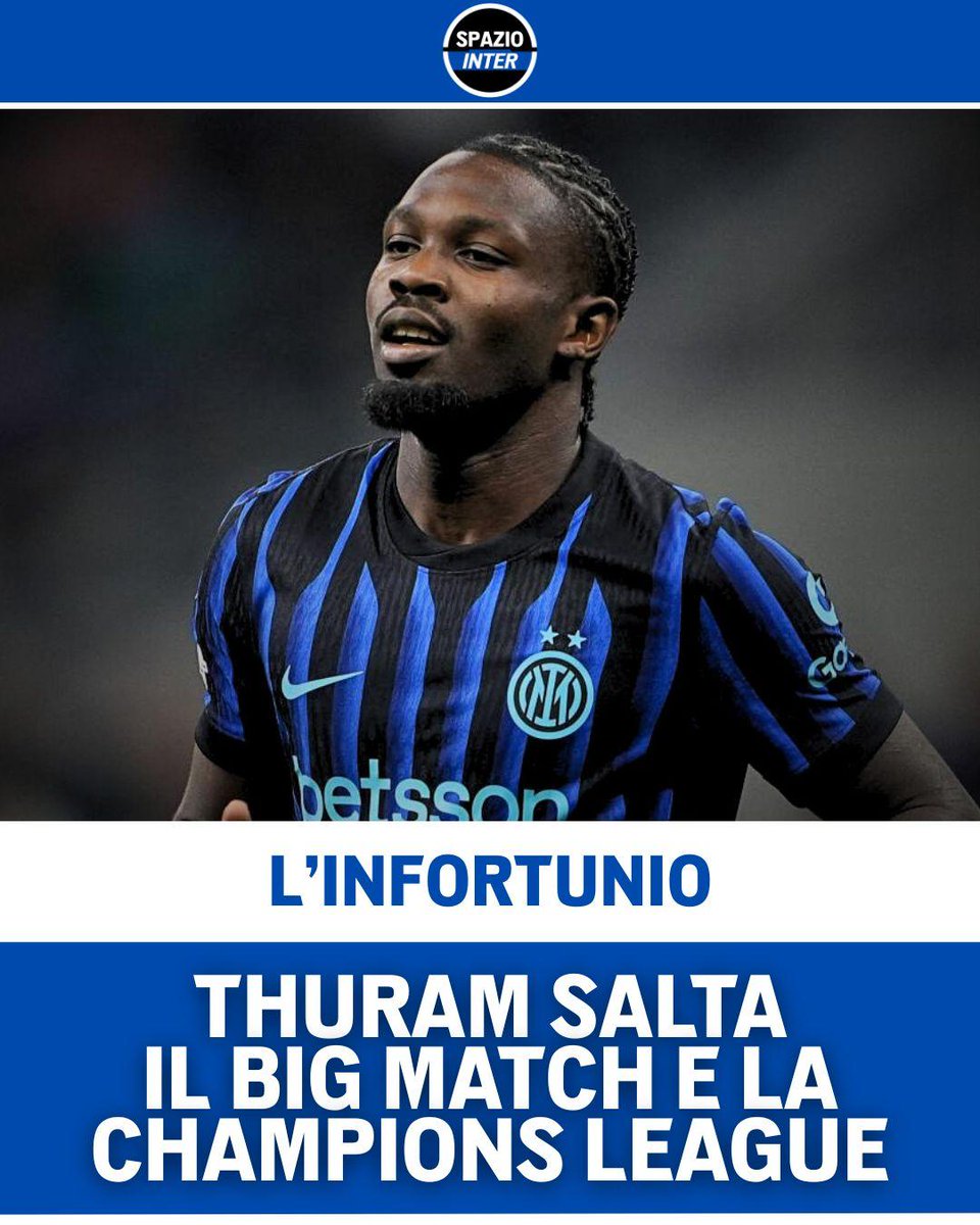 SpazioInter's tweet image. Tikus resterà out per infortunio al bicipite femorale sinistro per altre due partite 🚨

Per la Gazzetta dello Sport, Thuram salterà le sfide contro Roma e Union SG: tornerà direttamente contro il Napoli 📆

#Thuram #Inter #SpazioInter