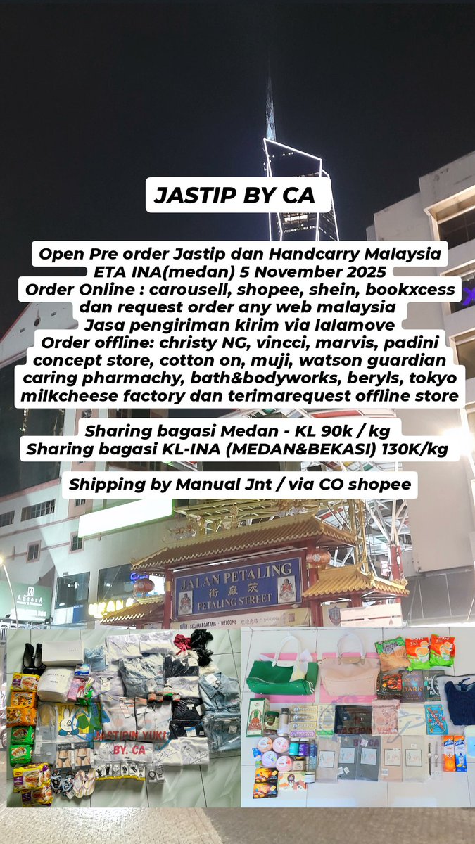 𝘾𝙖. | Jastip & Handcarry Malaysia tweet media