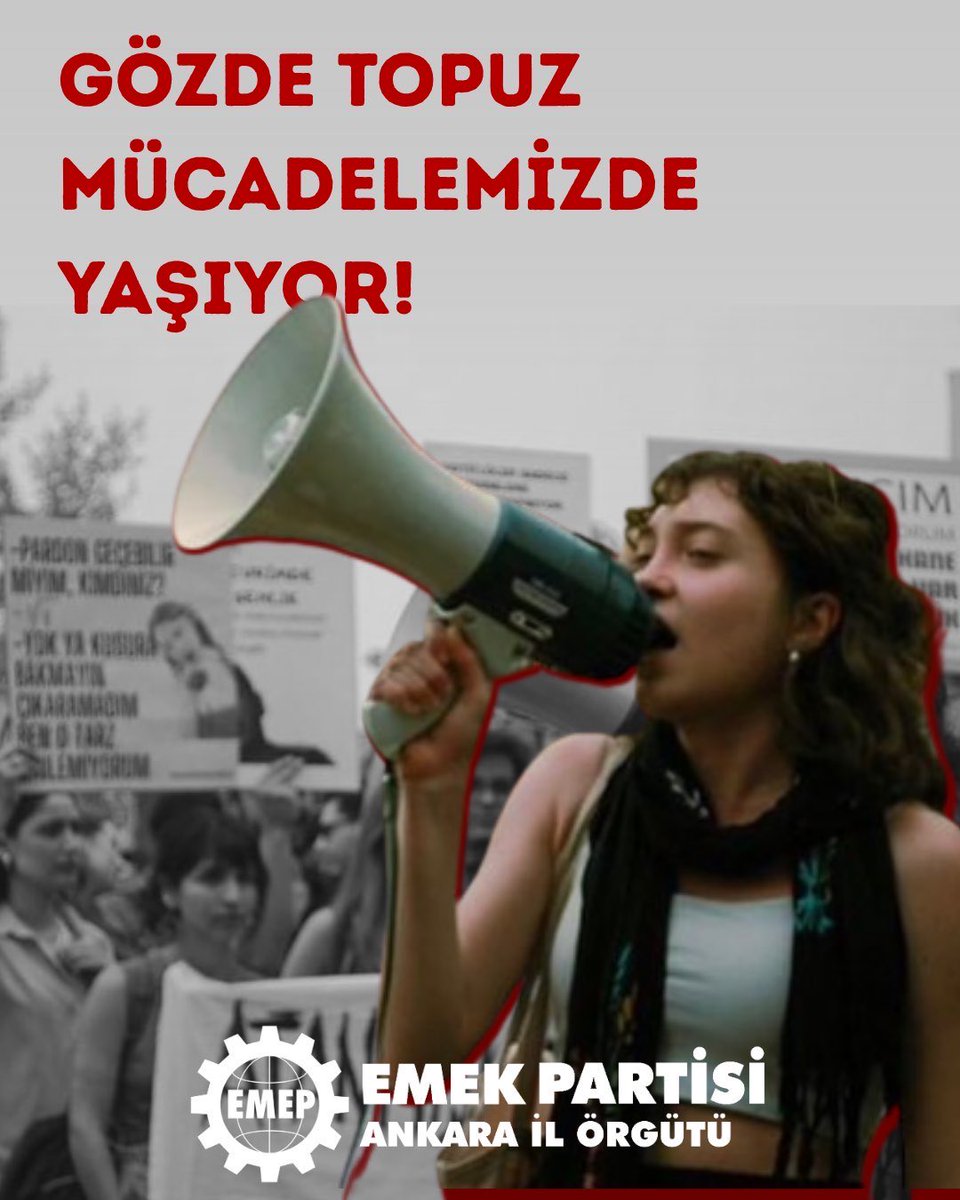 GÖZDE TOPUZ DEVRİM VE SOSYALİZM MÜCADELEMİZDE YAŞIYOR!

Gözde aramızdan ayrılalı bir sene oldu. Onu en önden göğüslediği, her kesimden gençliğin kurtuluşu için işçi sınıfının saflarındaki devrim ve sosyalizm mücadelesinde yaşatamaya devam edeceğiz!