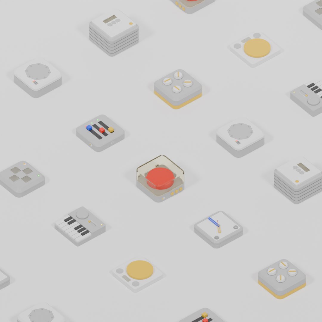 10日までに作ったモノ並べてみました！
#blender #b3d