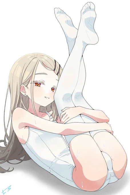 朱羽瑠さん( )に線画塗っていいと許可もらったので塗りましたえっちすぎる