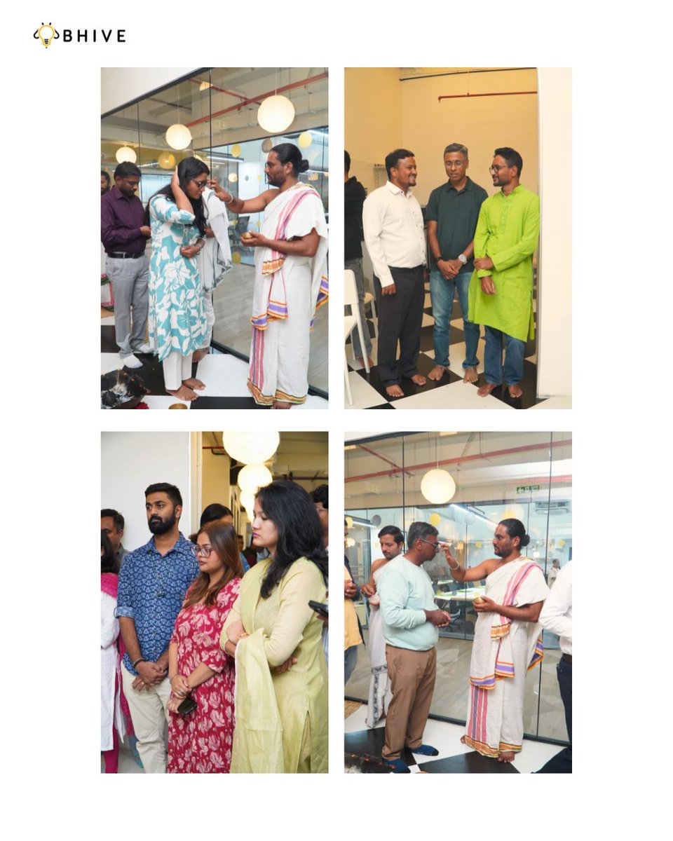 bhiveworkspace's tweet image. Another milestone on our growth journey! 🚀​

We welcomed our newest workspace - BHIVEPremium Jayanagar 4th Block, with a heartfelt traditional Pooja, followed by bale yele oota, marking new beginnings filled with positivity and purpose.​

#OfficeSolutions #OfficeSpace