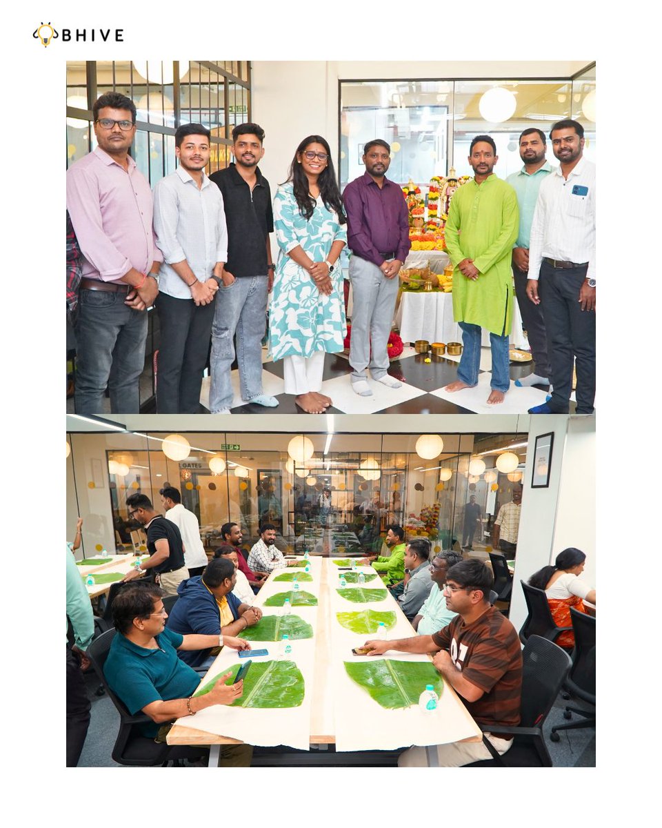 Another milestone on our growth journey! 🚀​

We welcomed our newest workspace - BHIVEPremium Jayanagar 4th Block, with a heartfelt traditional Pooja, followed by bale yele oota, marking new beginnings filled with positivity and purpose.​

#OfficeSolutions #OfficeSpace