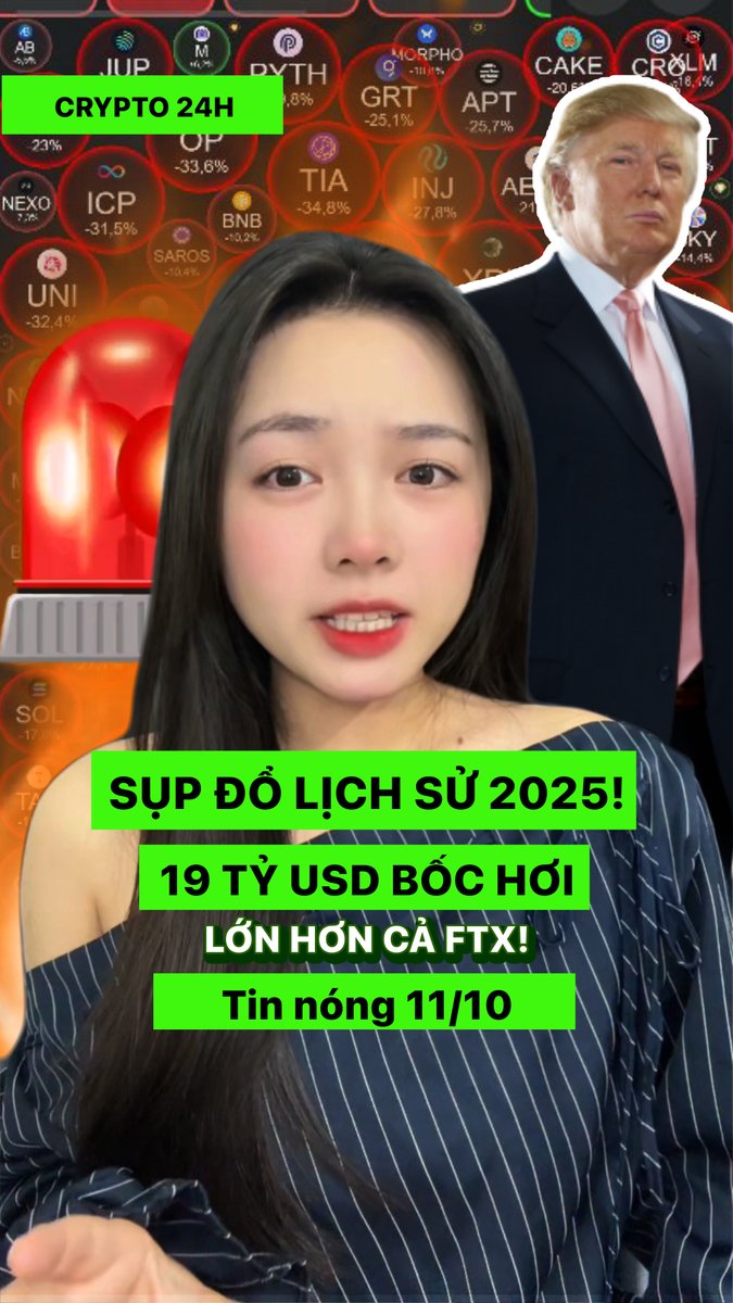 Followinvietnam's tweet image. 19 TỶ USD BỐC HƠI, CÚ SẬP LỊCH SỬ 2025 - ĐIỀU GÌ ĐÃ XẢY RA?

👉 Xem ngay video tại link dưới cmt

#cryptonewstoday #followincrypto