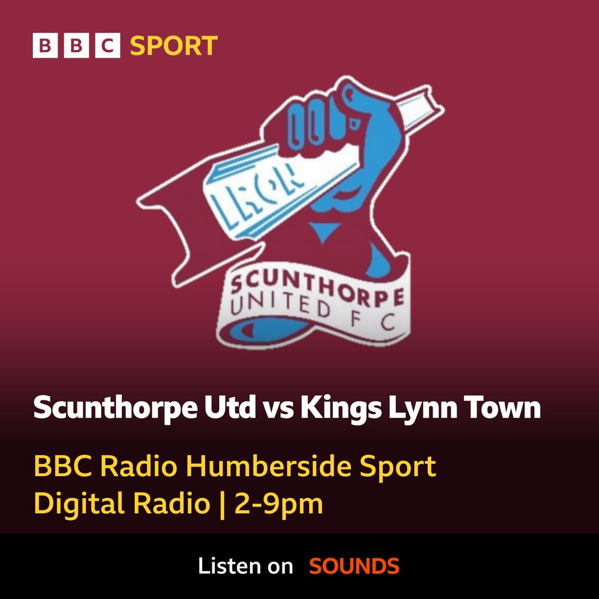 HumbersideSport's tweet image. ⚽ COMMENTARIES ⚽

🎙️ Full coverage from 2pm on @RadioHumberside

🔽 Where to find your game

📻 95.9FM | DAB | Freeview ch.713
🎧 @BBCSounds
➡️ bbc.in/2ucPris

#gtfc | #Iron | #BBCFootball