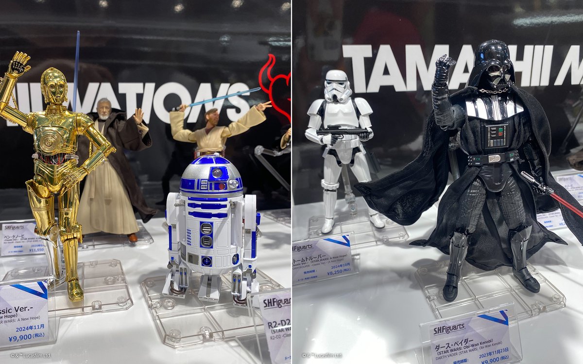 t_features's tweet image. 東京駅一番街 東京キャラクターストリートで展開中の「STAR WARS SPECIAL STORE by BENELIC」( @STARWARS_BLC )にて、S.H.Figuarts商品も販売中！
展示と合わせてぜひチェックしてください!!

▽店舗情報
starwars.benelicstore.com
#t_shf #STARWARS #スターウォーズ