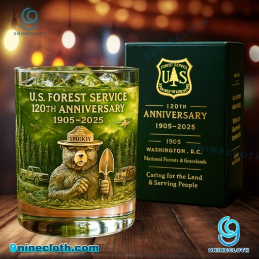 9ninecloth's tweet image. Smokey Bear U.S. Forest Service 120th Anniversary 1905-2025 Whiskey Glass
Only you can prevent forest fires, but you can enjoy a drink with this 120th anniversary Smokey Bear glass. #SmokeyBear #USForestService #OnlyYou
Buy here: 9ninecloth.com/product/smokey…