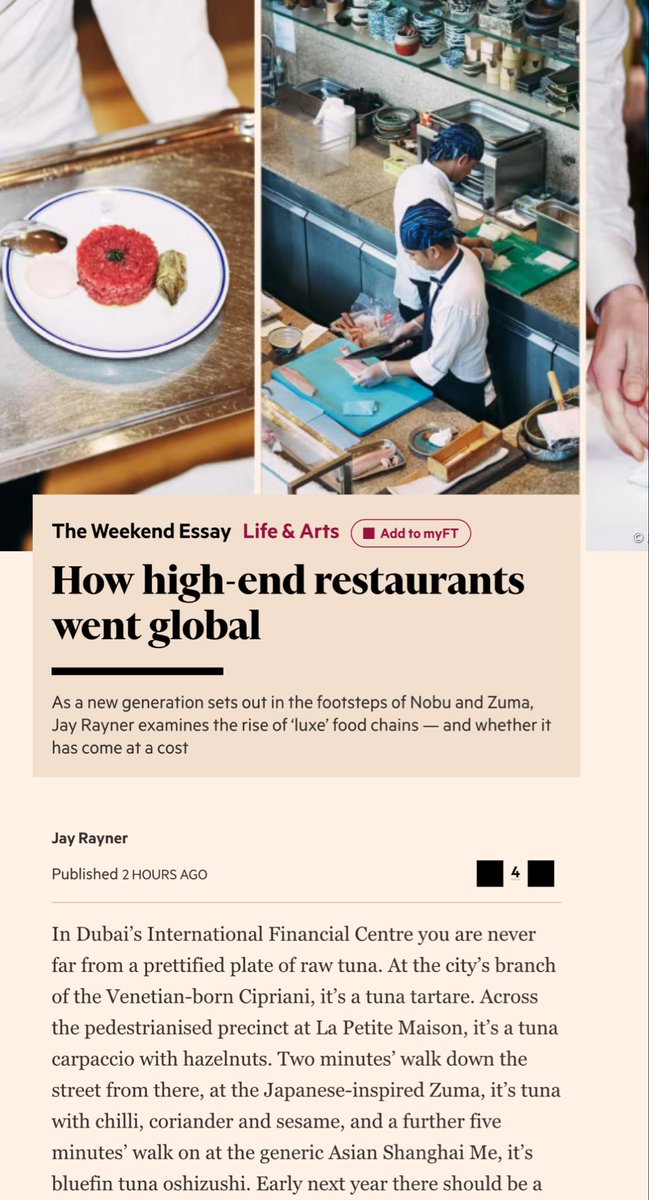 okaythenfuture's tweet image. One of my followers tweeted this awhile back,

But we are truly in a golden age of culinary delights. 

A tier 3 Asian city today has far more cuisines, high end restaurants, and all kind of creative chefs taking risks than NYC + LA had in 2000. 

You can eat a burger today in…