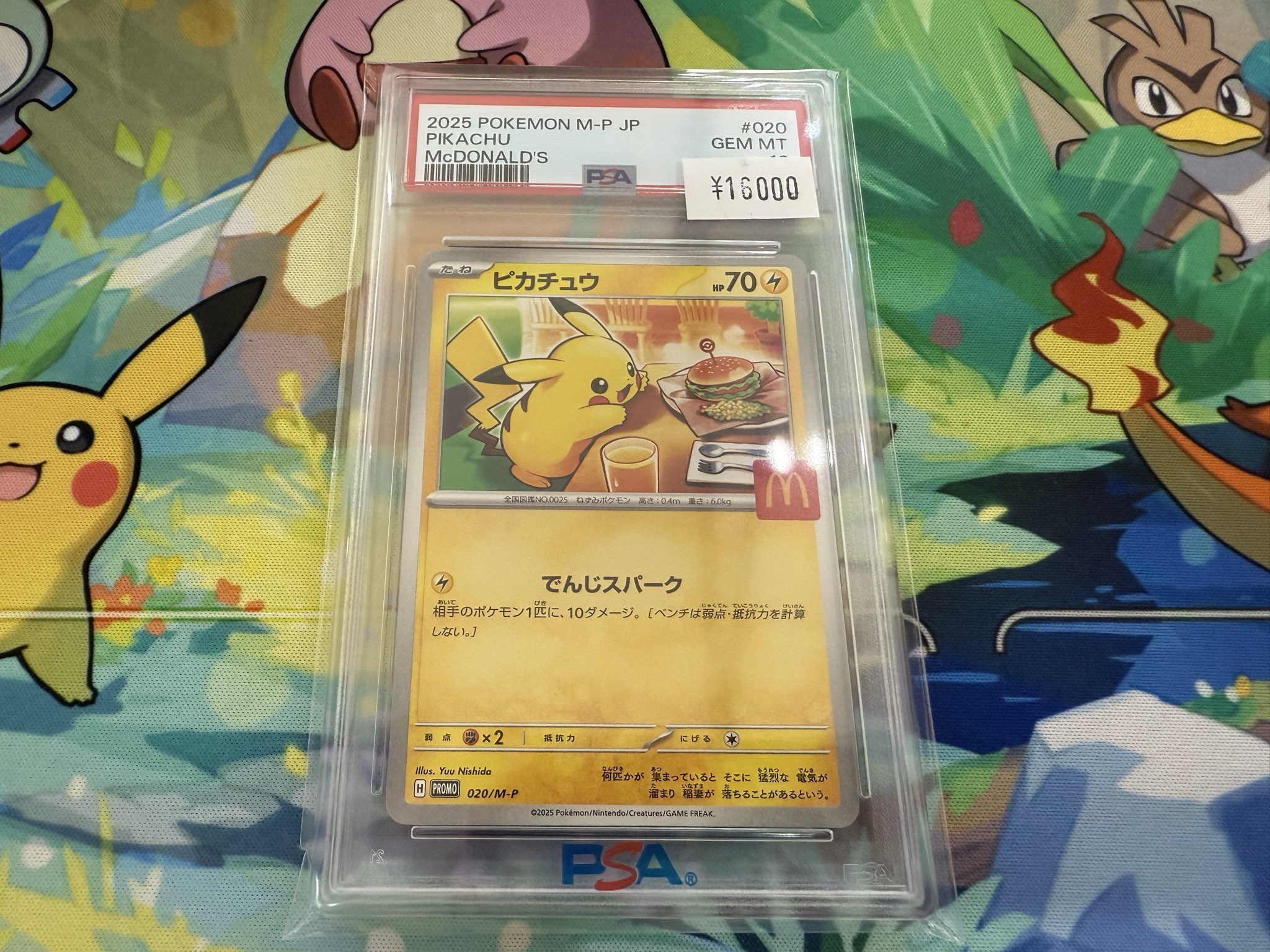 2025 ピカチュウ マクドナルドカード #020 GEM MT 10 PSA10 ポケモンカード ピカチュウ マクドナルド プロモ 020/M-P