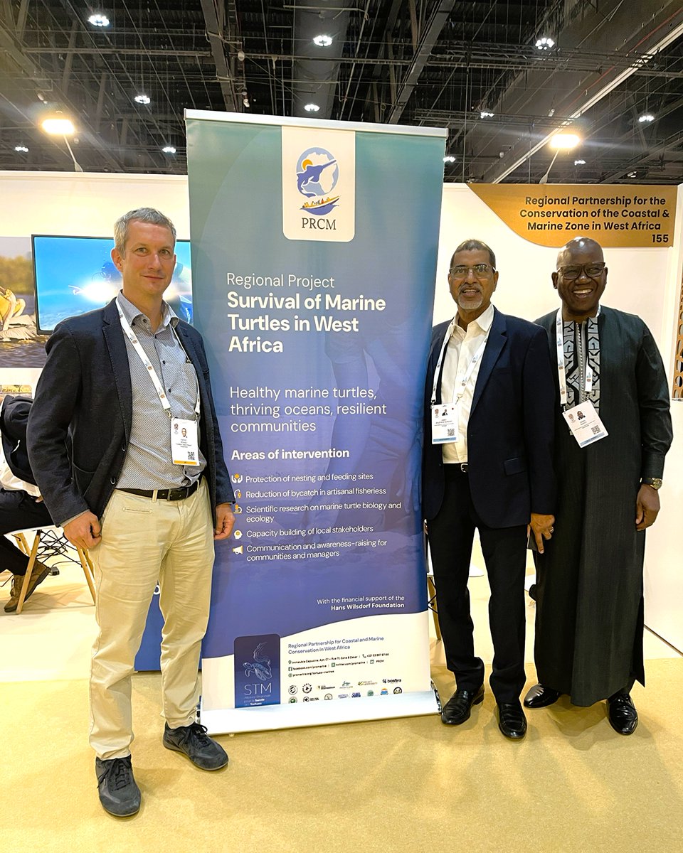 prcmarine's tweet image. [#IUCNCongress]🇦🇪 Day 2 in Abu Dhabi and the energy is still high !

At the West Africa stand, we were honored to welcome istinguished figures such as H.E. Mrs. Messaouda Baham Mohamed Laghdaf, Mr. @ASHoffmann58, and Mr. Thierry Renaud. 

#PRCM #NatureForAll #Biodiversity

1/2⬇️
