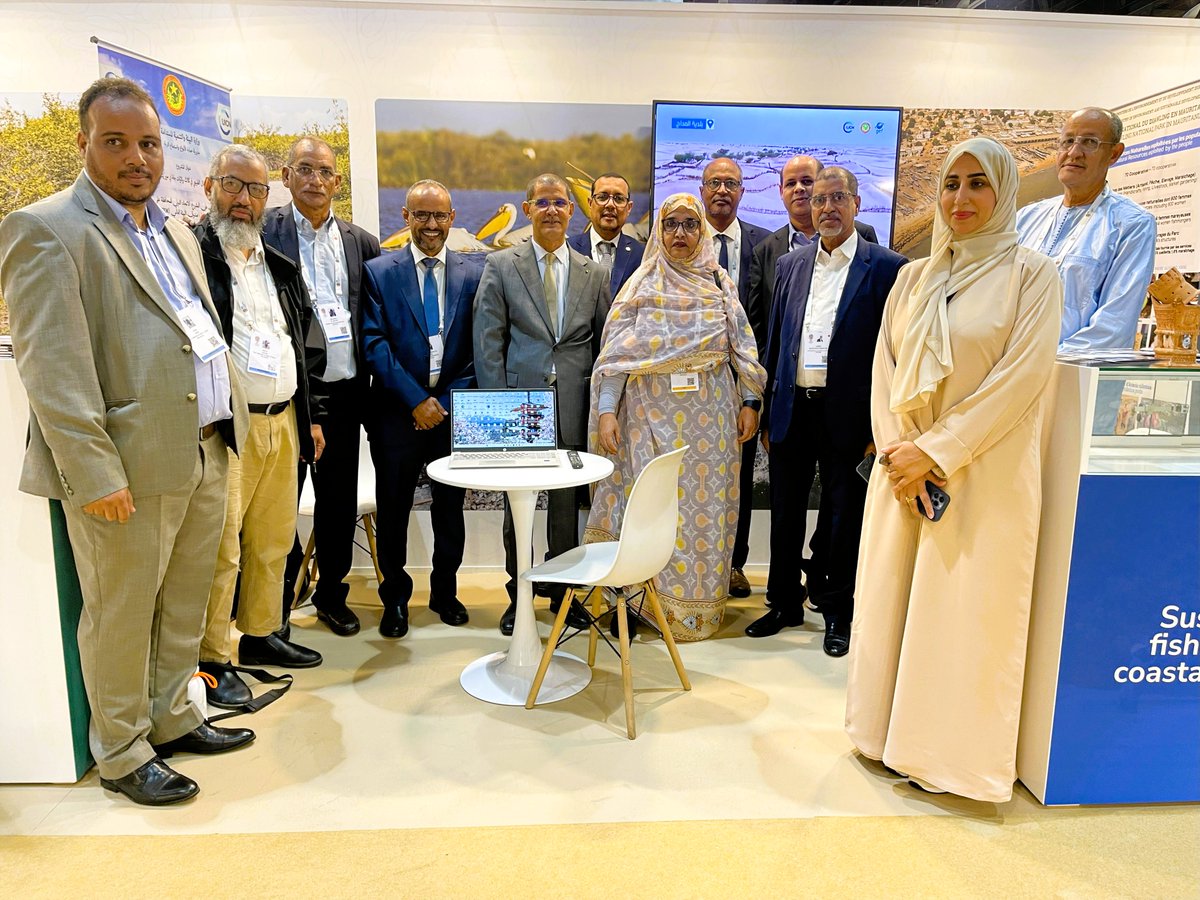 prcmarine's tweet image. [#IUCNCongress]🇦🇪 Day 2 in Abu Dhabi and the energy is still high !

At the West Africa stand, we were honored to welcome istinguished figures such as H.E. Mrs. Messaouda Baham Mohamed Laghdaf, Mr. @ASHoffmann58, and Mr. Thierry Renaud. 

#PRCM #NatureForAll #Biodiversity

1/2⬇️