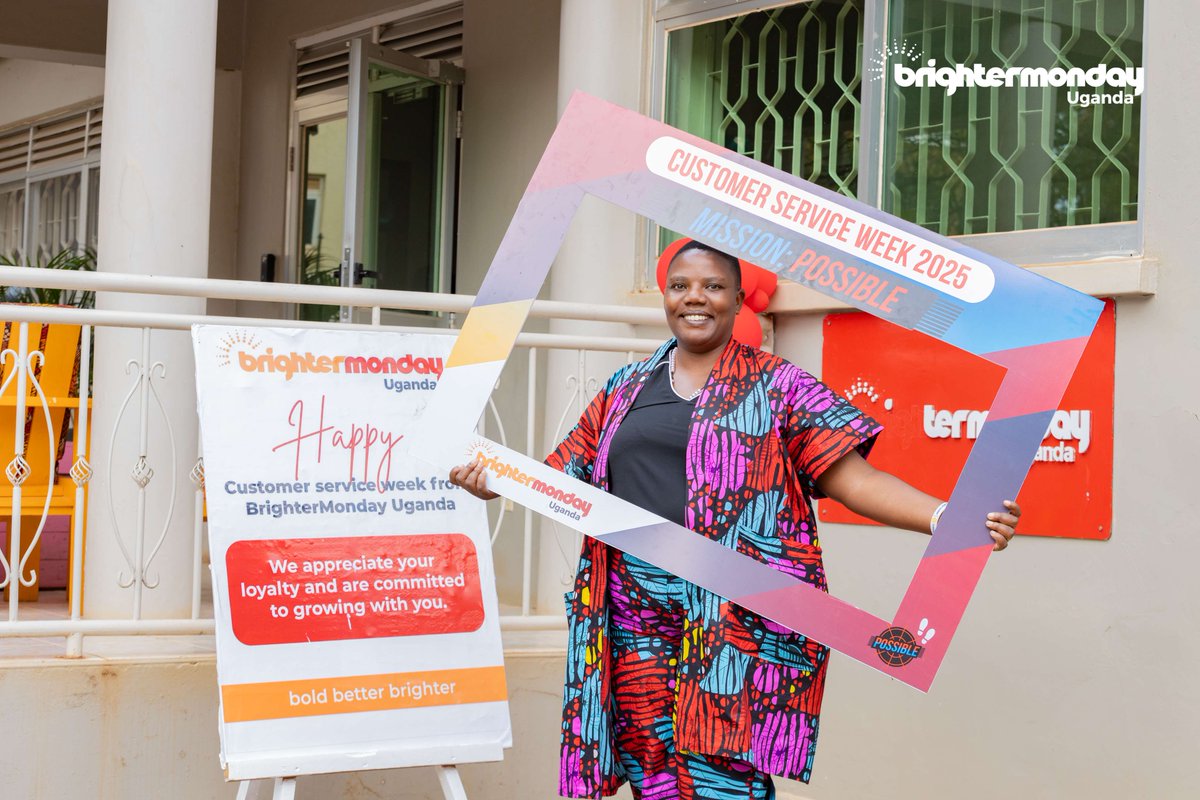 🎉 Mission Possible – Dreams Come True!  
Meet one of our Customer Service Week winners! 💙 Her passion proves every mission is possible. 💪  

💼 She took the quiz.  
📚 Completed our courses.  
🎁 Now she’s won a BrighterMonday Uganda Laptop bag!  

👉 Drop a 👏 to celebrate!
