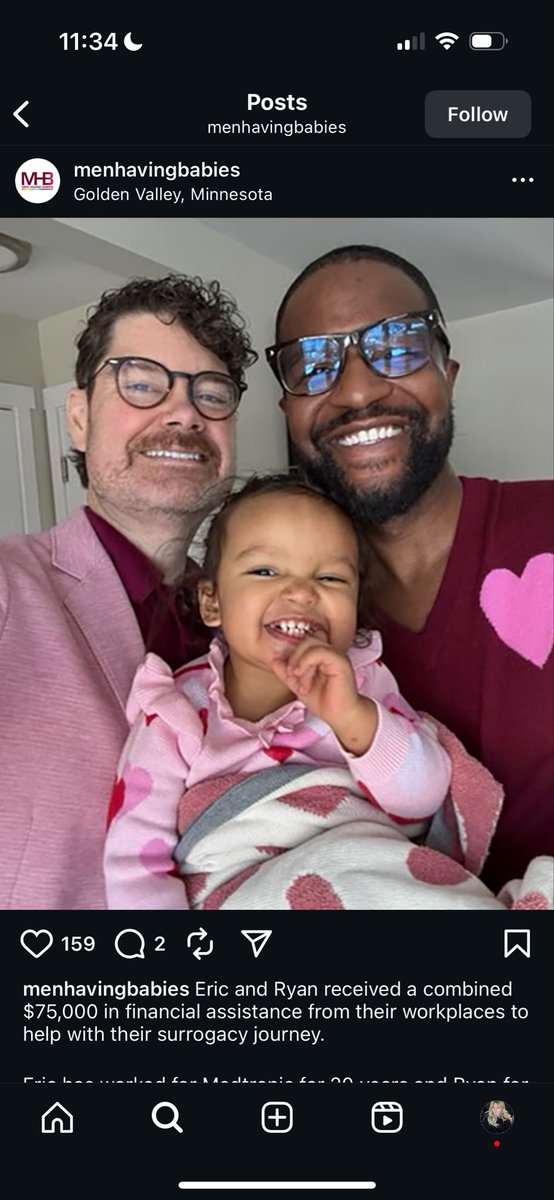 sarahcstock's tweet image. So Medtronic and Wells Fargo dished out a combined 75k so that these men could rent a woman’s womb and deprive this child of ever having a mother. Disgusting world we live in
