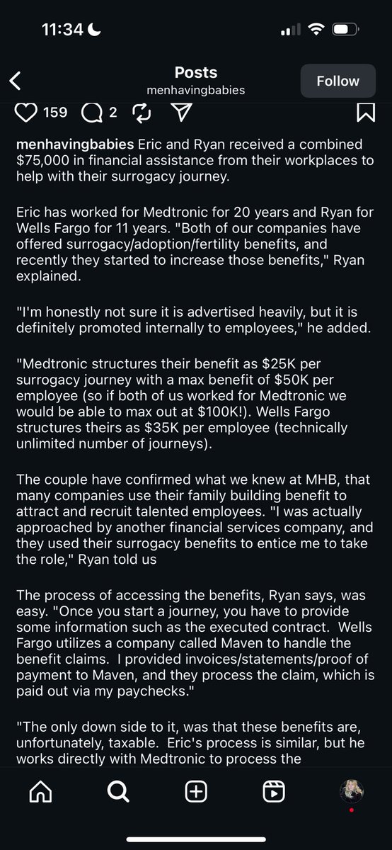 sarahcstock's tweet image. So Medtronic and Wells Fargo dished out a combined 75k so that these men could rent a woman’s womb and deprive this child of ever having a mother. Disgusting world we live in