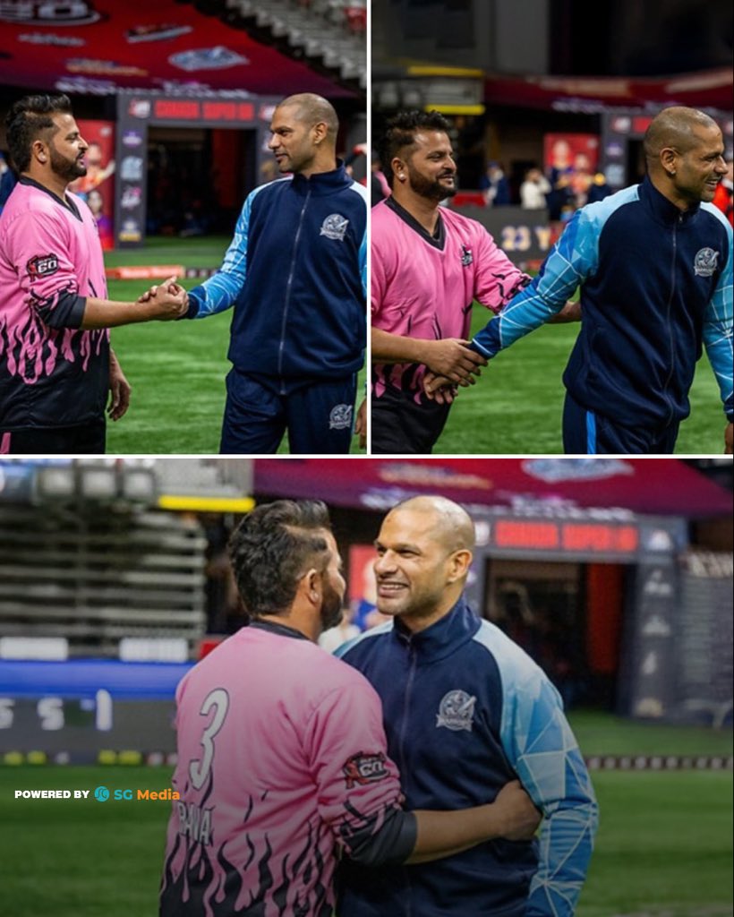 oneturf_news's tweet image. Suresh Raina reunites with Shikhar Dhawan at Canada Super 60! 😍❤️

📸: X

#oneturfnews #sureshraina #shikhardhawan #canadasuper60 #cricket