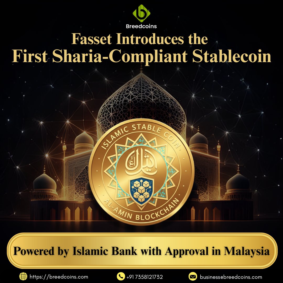 breedcoins's tweet image. Fasset secures Malaysia’s Labuan FSA license to launch the first stablecoin-powered Islamic digital bank, offering Shariah-compliant banking and cross-border payments.

#Malaysian #Cointradex #blockchaincommunity #trading #Islamic #CryptoNews #news #HeadlineNews #breakingnews‌