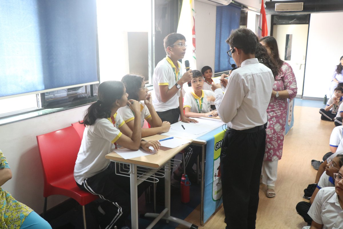 DPSSurat's tweet image. DPS Surat came alive with numbers in the Inter-House Mathematics Quiz! From The Mathletics prelims to Mathemagica finals, students dazzled with logic, creativity &amp;amp; teamwork. Dragon House emerged as winners! 
#DPSSurat #InterHouseMathQuiz #MathMagic
