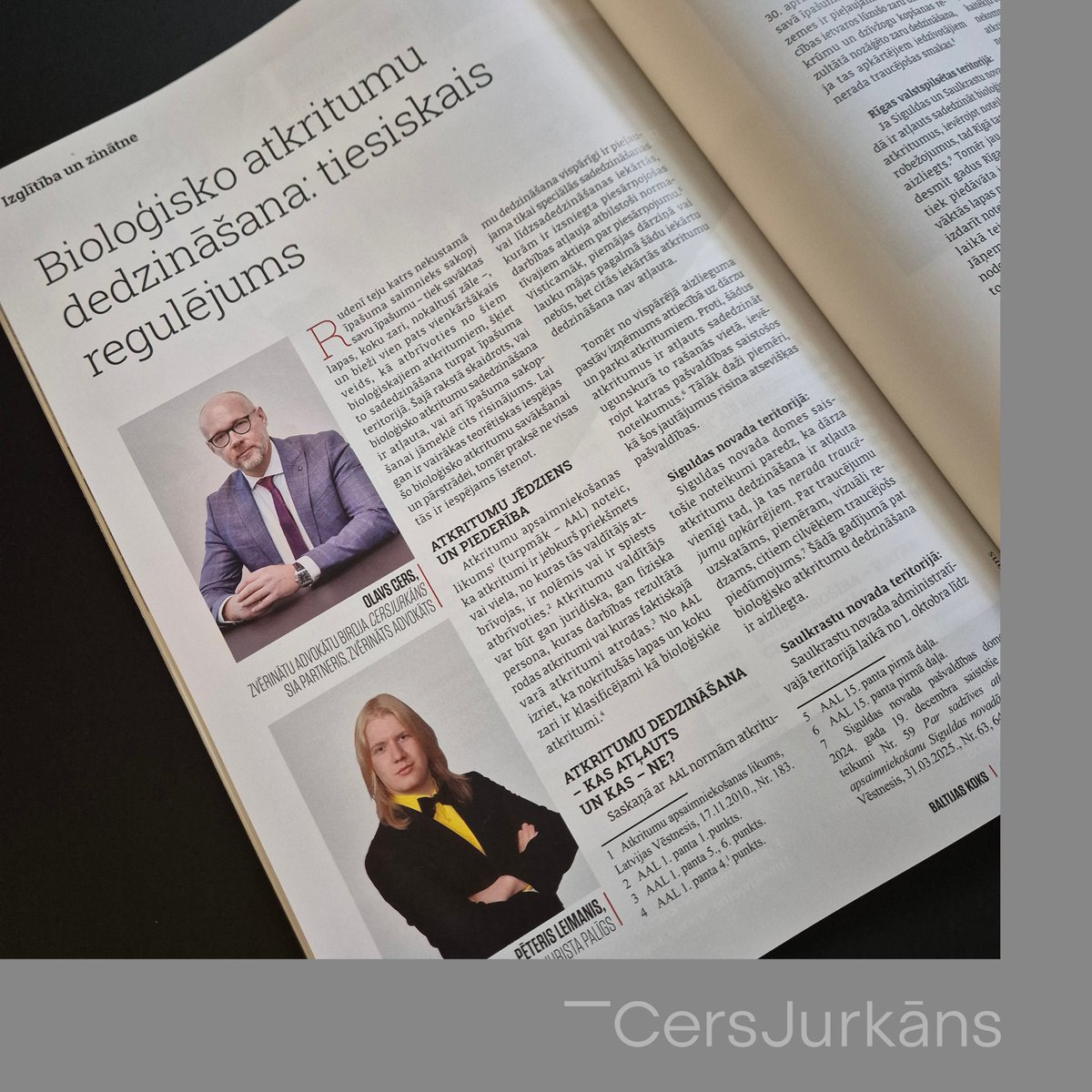 Labrīt sestdienas rītā! Lietus nelīst. Varbūt padedzināt sagrābtās lapas? Advokāts <a href="/OlavsCers/">Olavs Cers</a> saka: lēnāk pār tiltu, draugi! Vairāk lasiet ➡️ cersjurkans.lv/jaunumi/biolog…