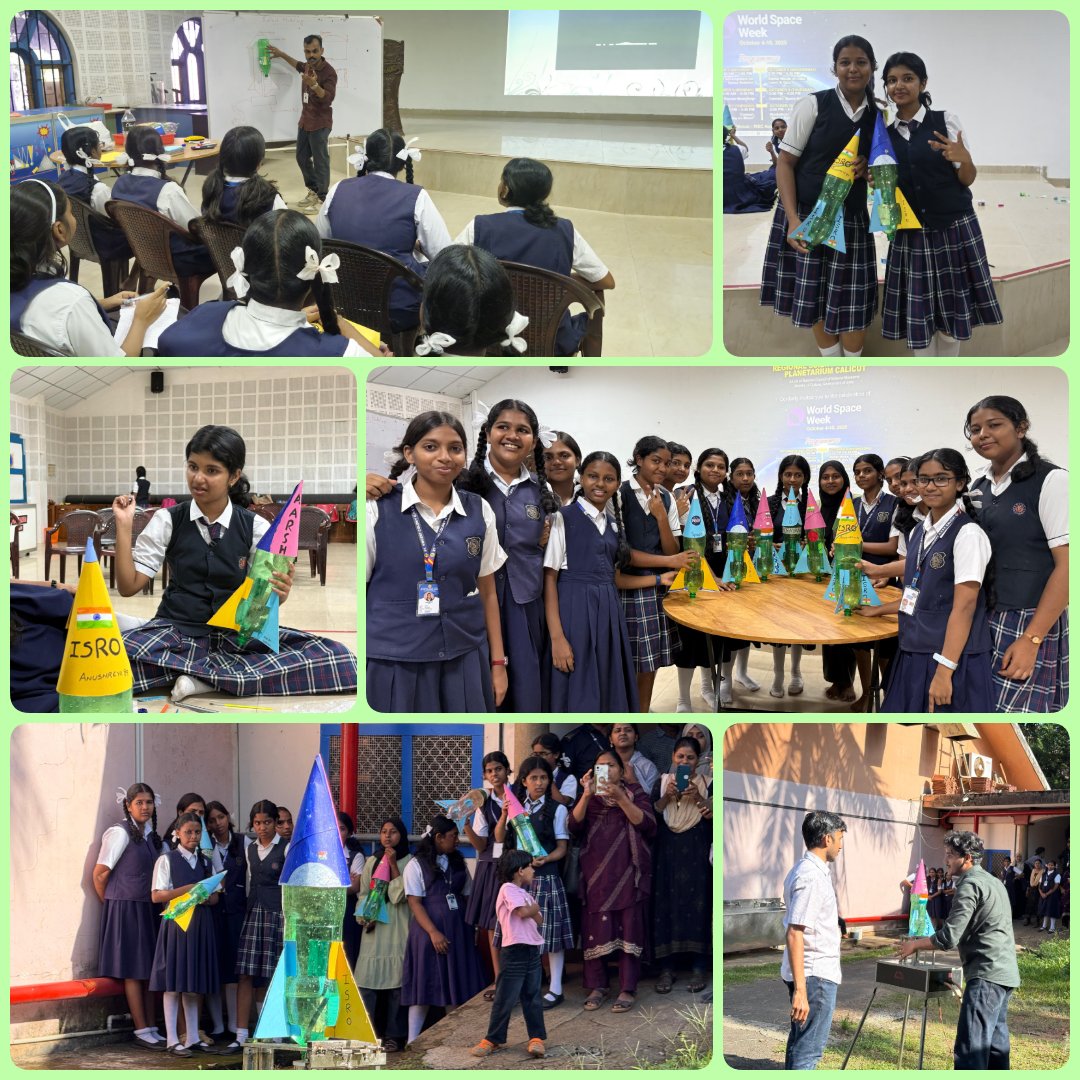 rscpcalicut's tweet image. As a part of #WorldSpaceWeek 2025, a thrilling Water Rocket Modelling Session was conducted for high school students by @rscpcalicut, a unit of @ncsmgoi,@MinOfCultureGoI igniting young minds with the excitement of space science and hands-on innovation! 🚀
 #ScienceInAction