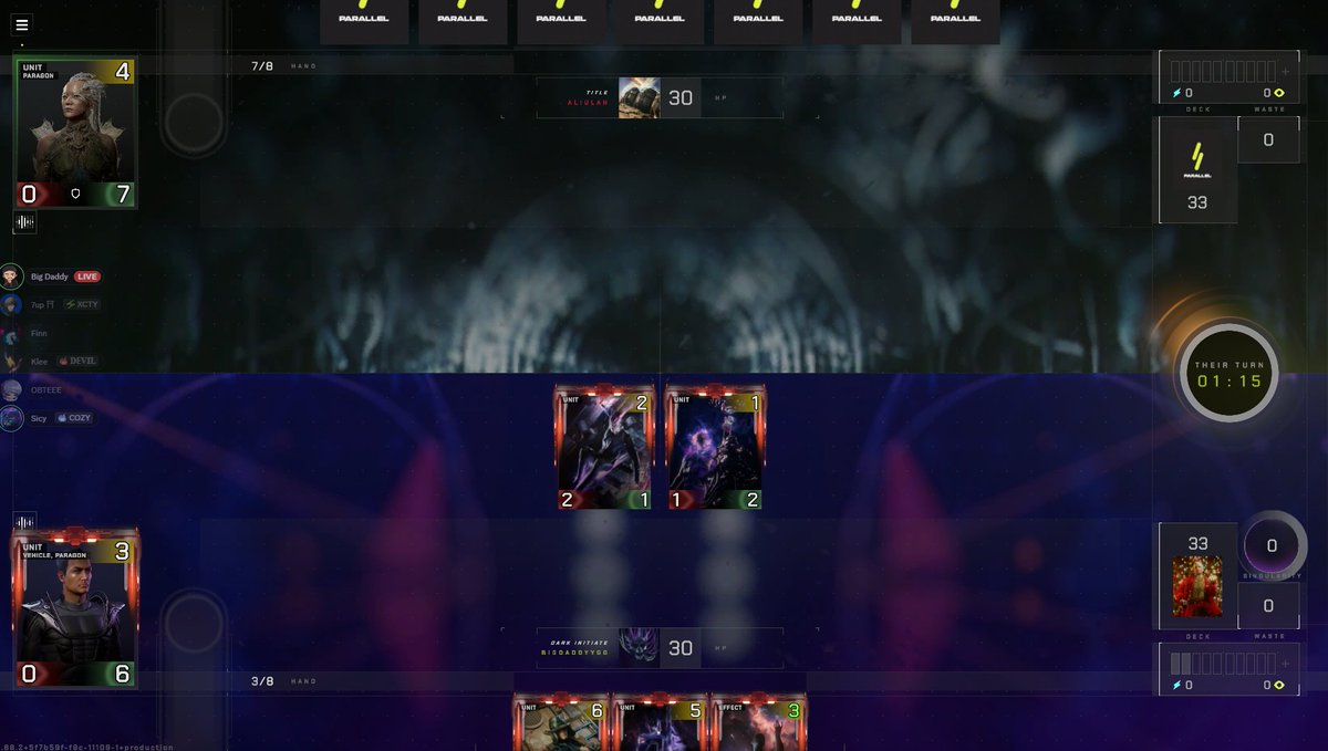BigDaddyGMNG's tweet image. Trying out Parallel again. Still have my New Dawn Deck.
15 matches here we go!